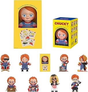 Chucky Franchise Series Blind Box Figures, Collectible Toys Spooky Home Decorations, Holiday for Girls and Boys, Single Box
