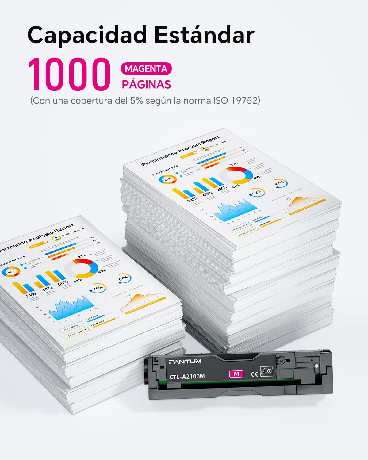 PANTUM CTL-A2100M Original Cartucho de Toner, Capacidad 1000 páginas | compatible con impresora láser a color CP2100DW CM2100DW CM2100ADW
