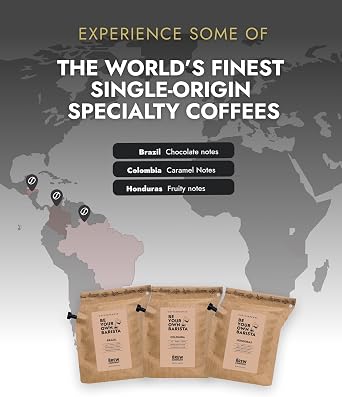 Specialty Coffee Travel Gifts for Men & Women with 3 World's Finest Coffees