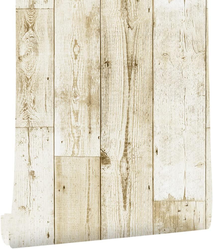 Homya 壁紙シール はがせる壁紙 45cmｘ10m 木目 防水 リメイクシート 防カビ 接着剤不要 のり付き Diyシート 地中海風 ウォールステッカー 69 Off