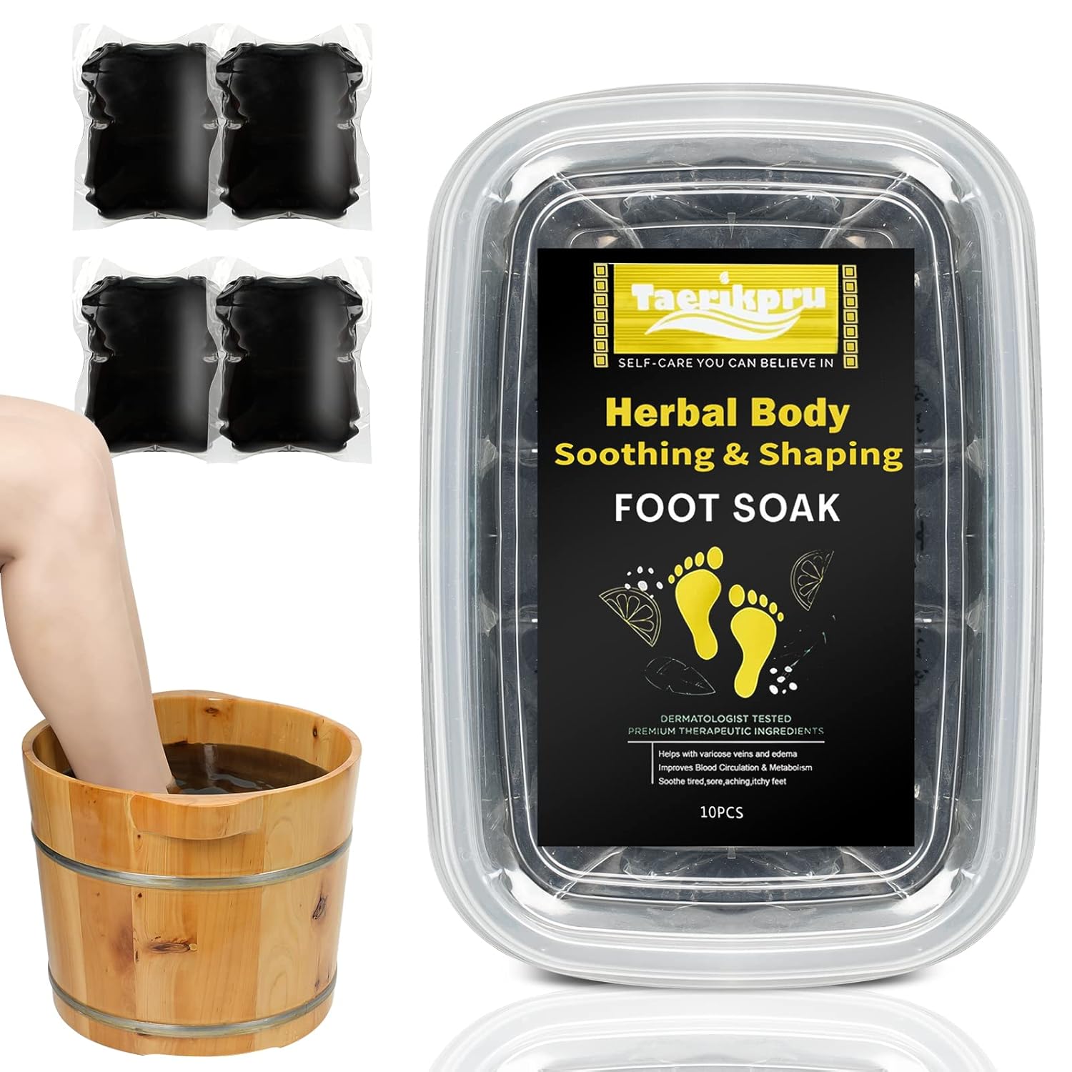 Herbal Shaping Cleansing Foot Soak Beads, 18 Herbs Body Foot Soak Foot Bath, herbs