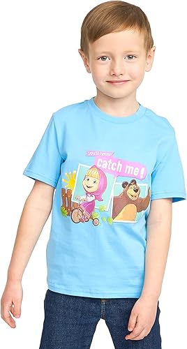 Miniatura 8 de Masha and the Bear You Never Catch Me T-Shirt, Masha Riding Tricyle Graphic, lavable a máquina