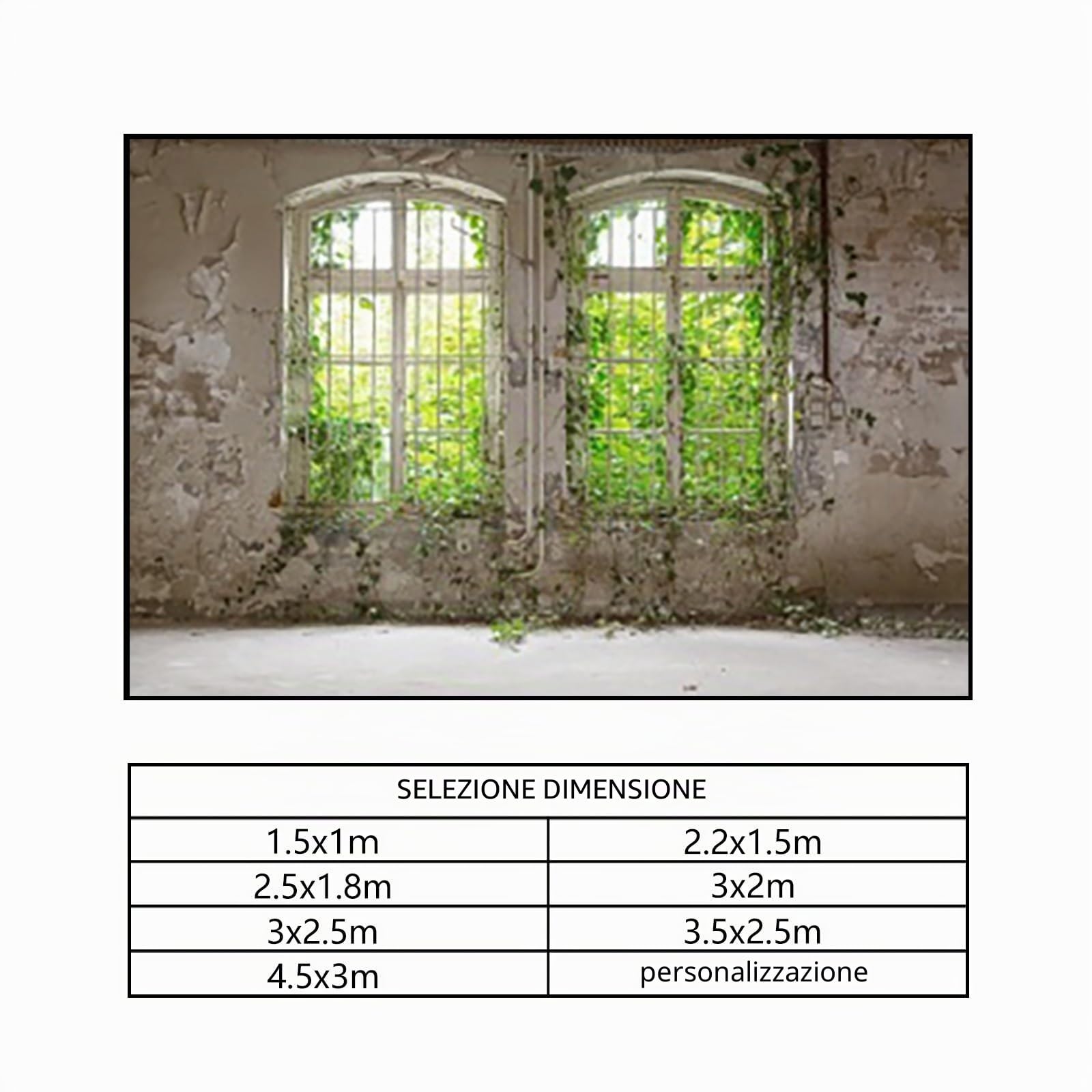 YongFoto 3x2,5m Vinile Fondale Foto Vecchia pianta industriale rovinata abbandonata Sfondo Fotografico Fotografia Sfondo Studio Prop Decorazione 7x5ft