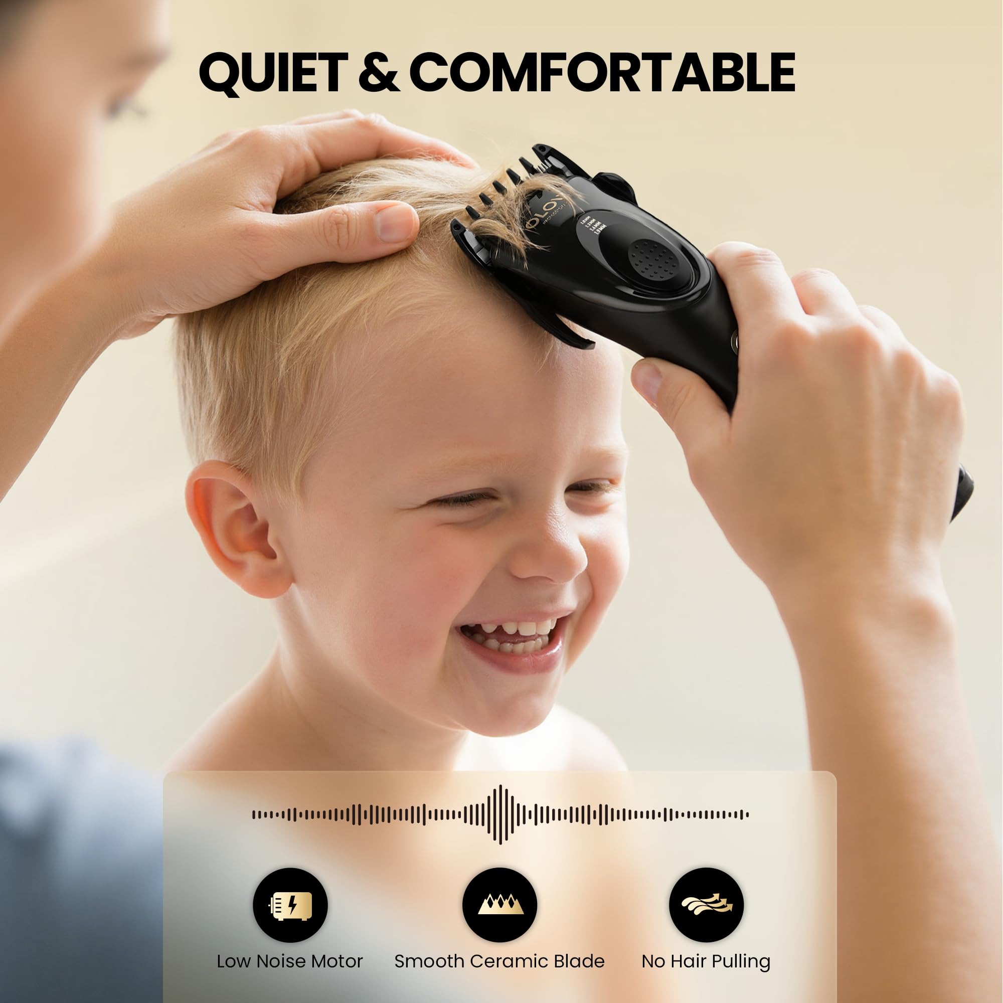 Cordless Hair Clippers for Men with Adjustable Settings and Ceramic Blades