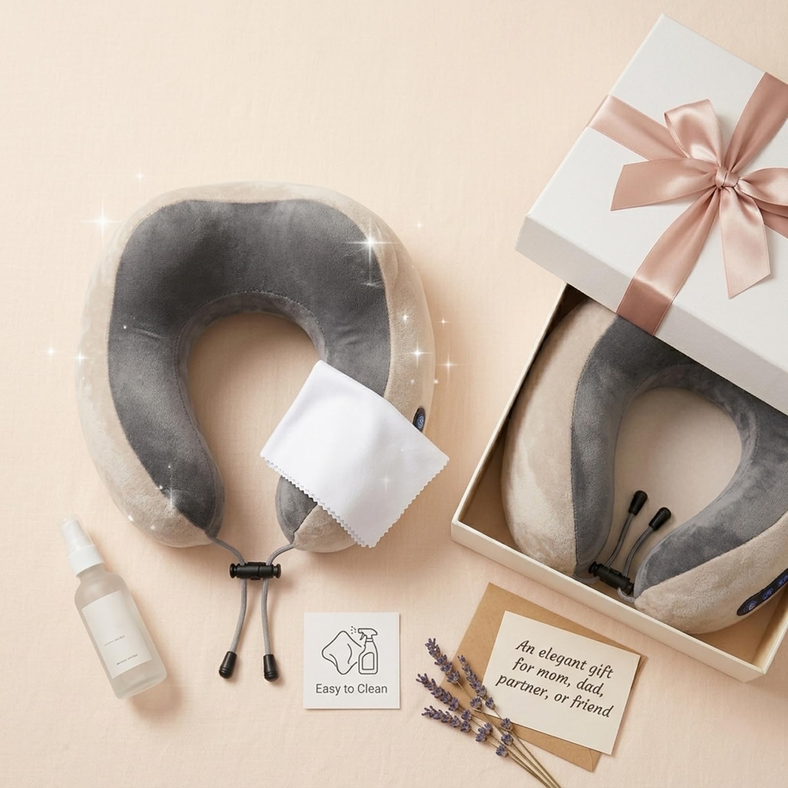 FELIXIZ Masseur Cervical avec Pétrissage 3D, Vibrations et Chaleur. 3 Vitesses. Coussin Réglable Sans Fil. 15 Min Arrêt Auto. Pour Maison, Bureau, Voyage.