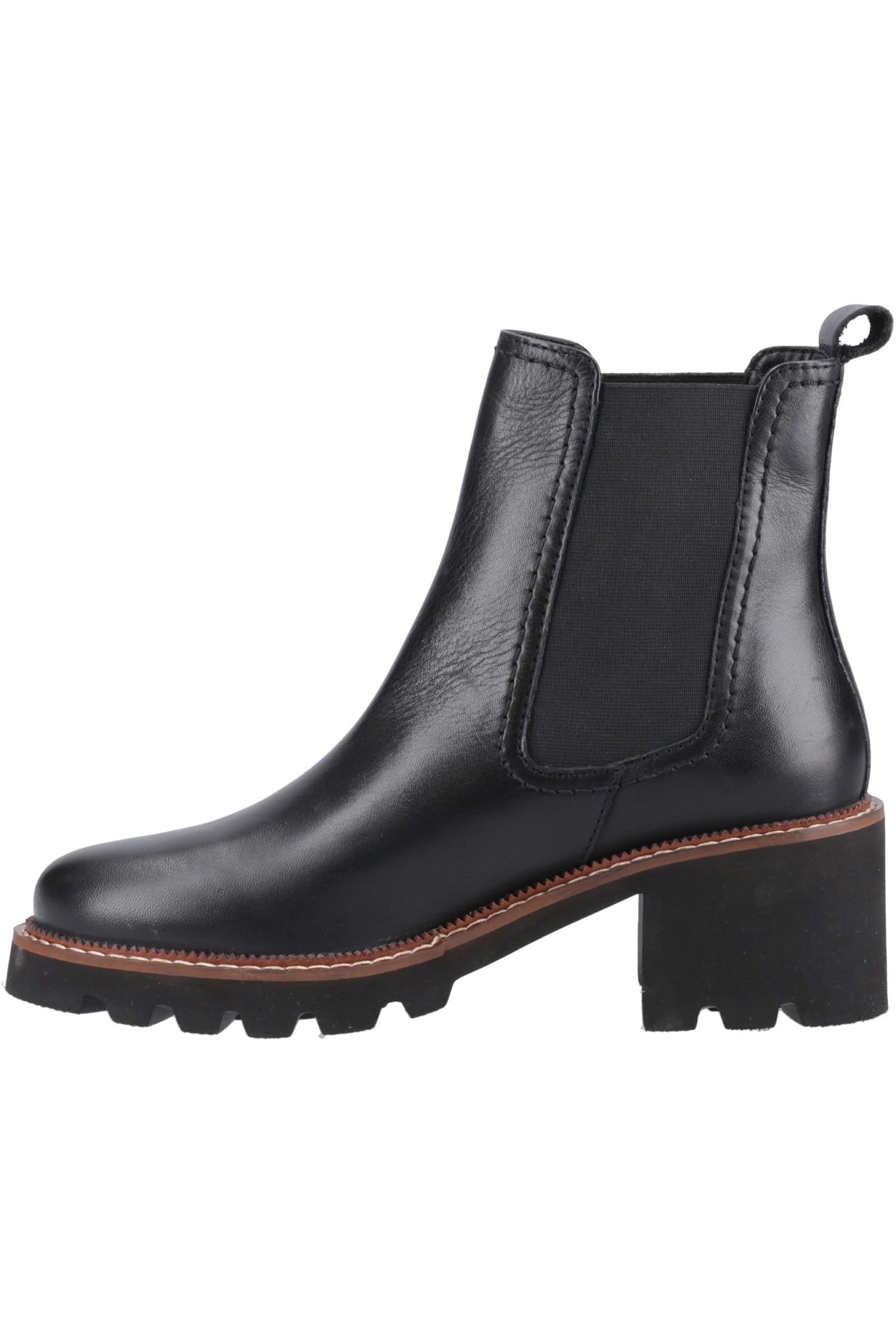 Hush Puppies Female Gaia Chelsea Boot, Black, 5