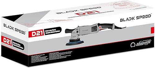 Miniatura 2 de Nanoskin Black Speed 21mm Long-Throw Random Orbital Polisher - 750W, 7.5-Amp Motor, BOSCH Bearing Construction, Vented Flexible Backing Plate  For