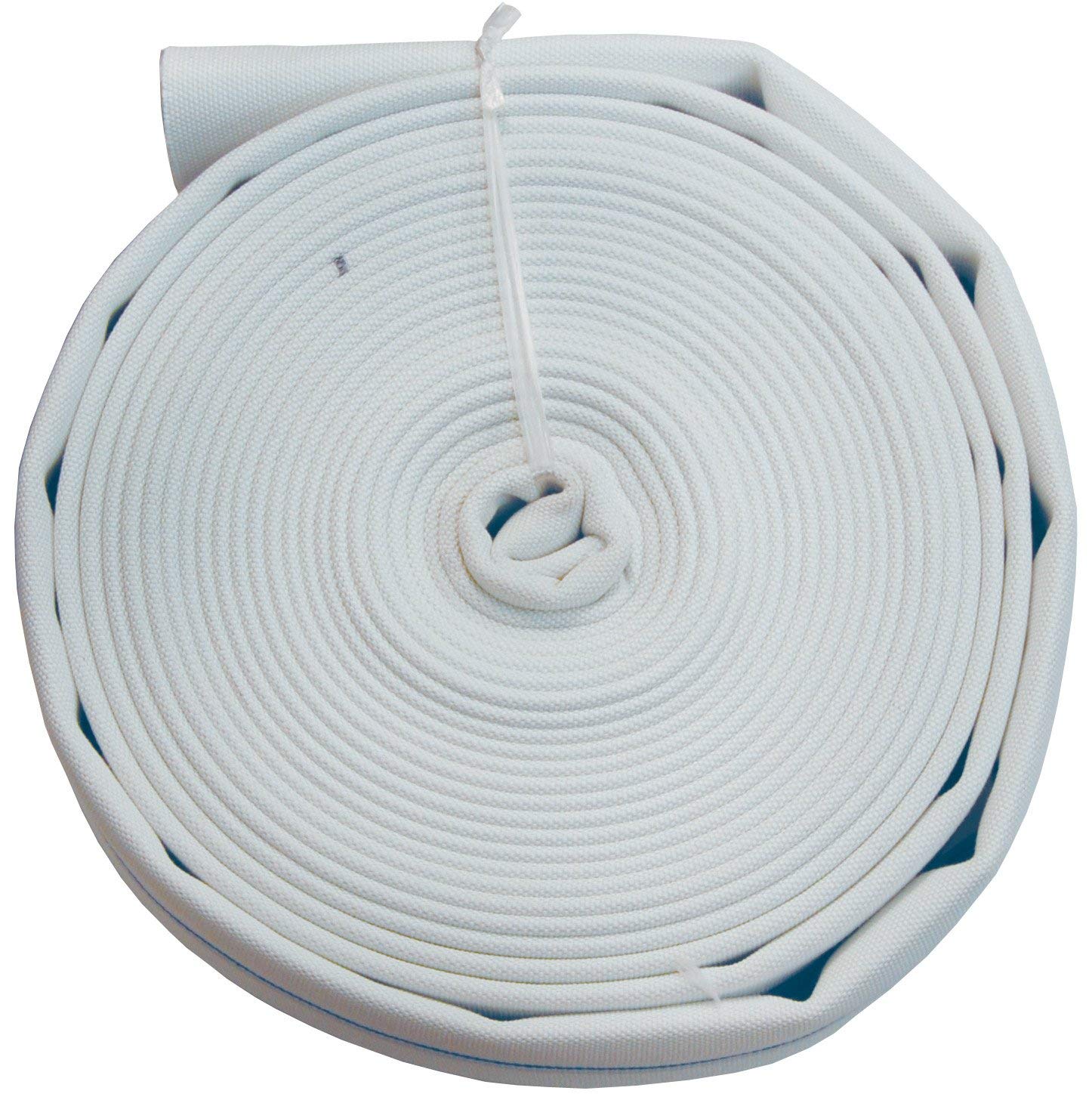 Dixon Valve DM20-100UC Polyester Synthetic Double Jacket Uncoupled Mill Hose, 200 psi Pressure, 100' Length, 2" ID