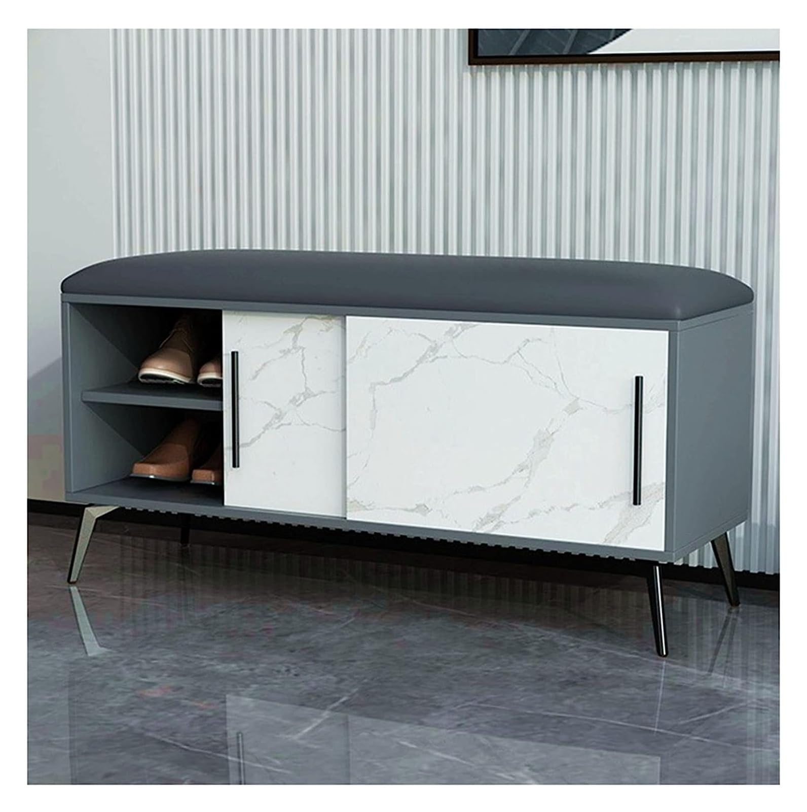 Tabouret à langer les chaussures et repose-pieds pour entrée de maison