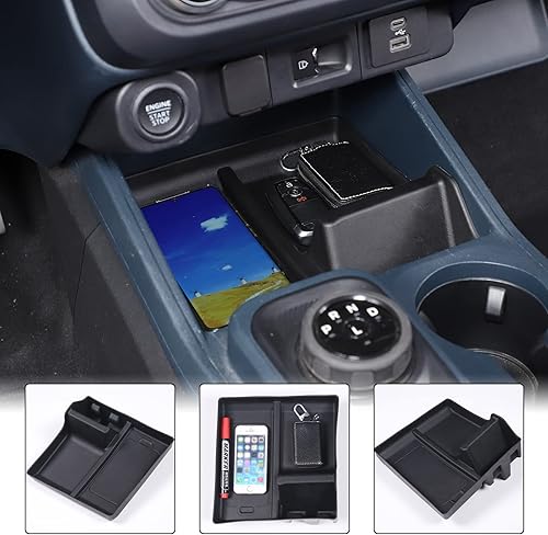 Miniatura 6 de Organizador de consola central de automóvil compatible con Ford Maverick 2022 2023 con ranura de control central bandeja de almacenamiento caja de