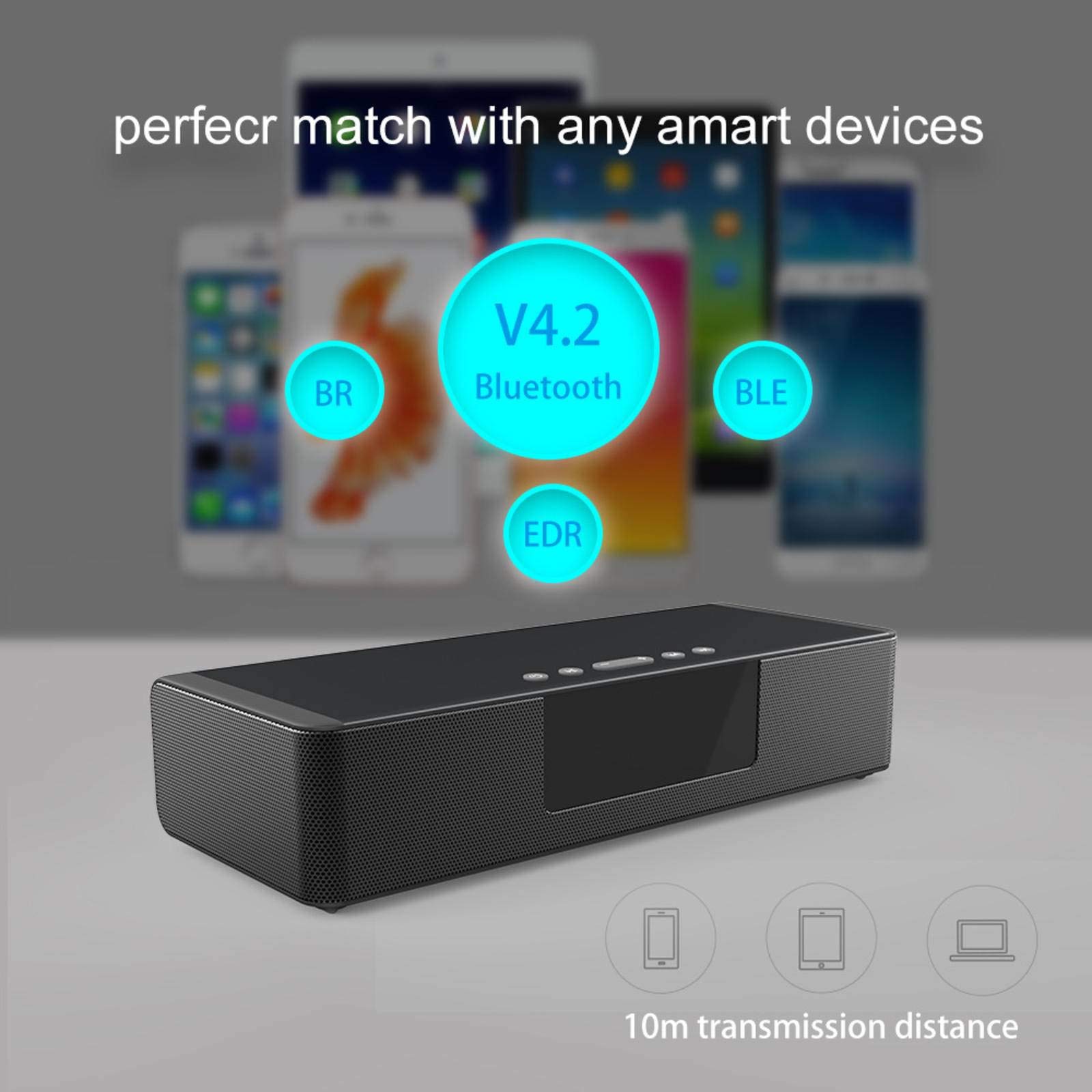N-B Barre de son Bluetooth Home Cinéma Multifonction