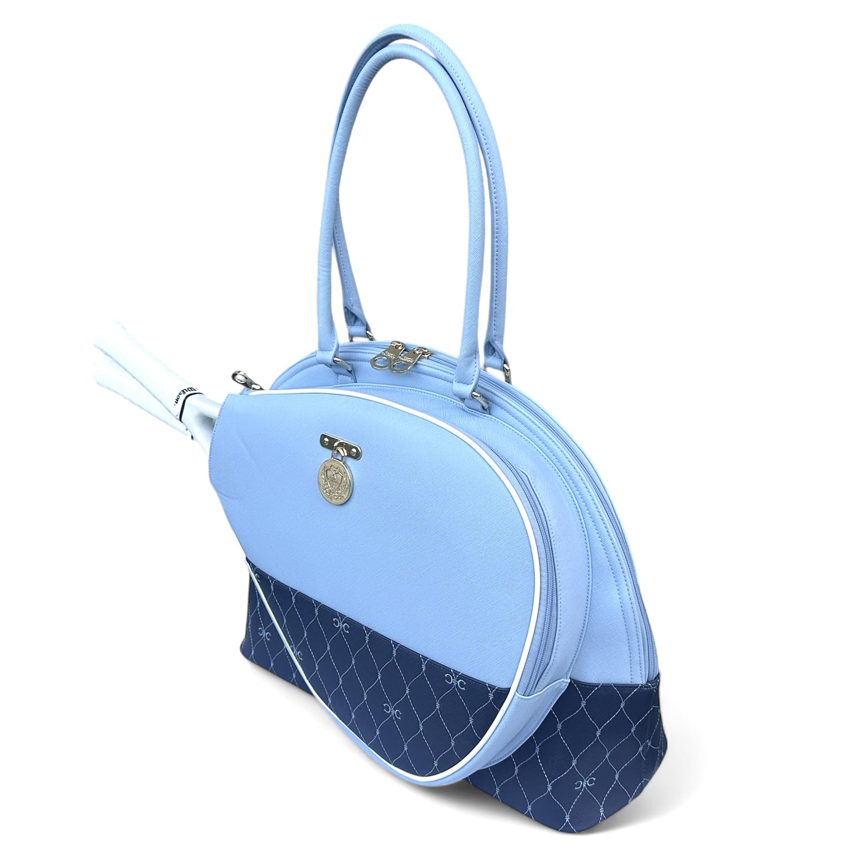 Court Couture Saint Tropez Embroidery French Blue Tennis Bag