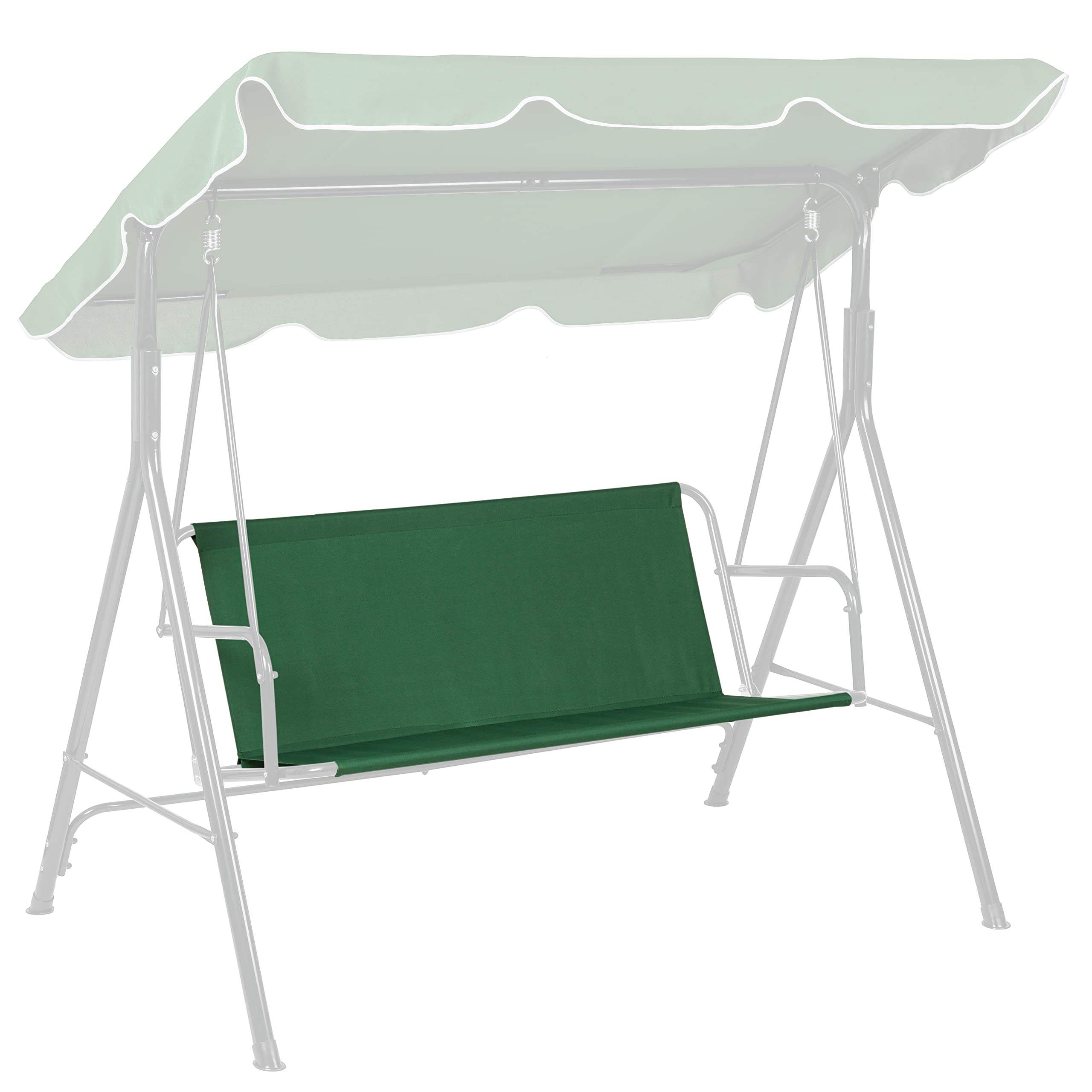 FHU Pokrowiec na Siedzisko Huśtawki Ogrodowej, Wodoodporny I Odporny Na Rozdarcia, Materiał na Siedzisko Huśtawki Ogrodowej Hollywood, 114 cm x 93 cm, Ciemnozielony