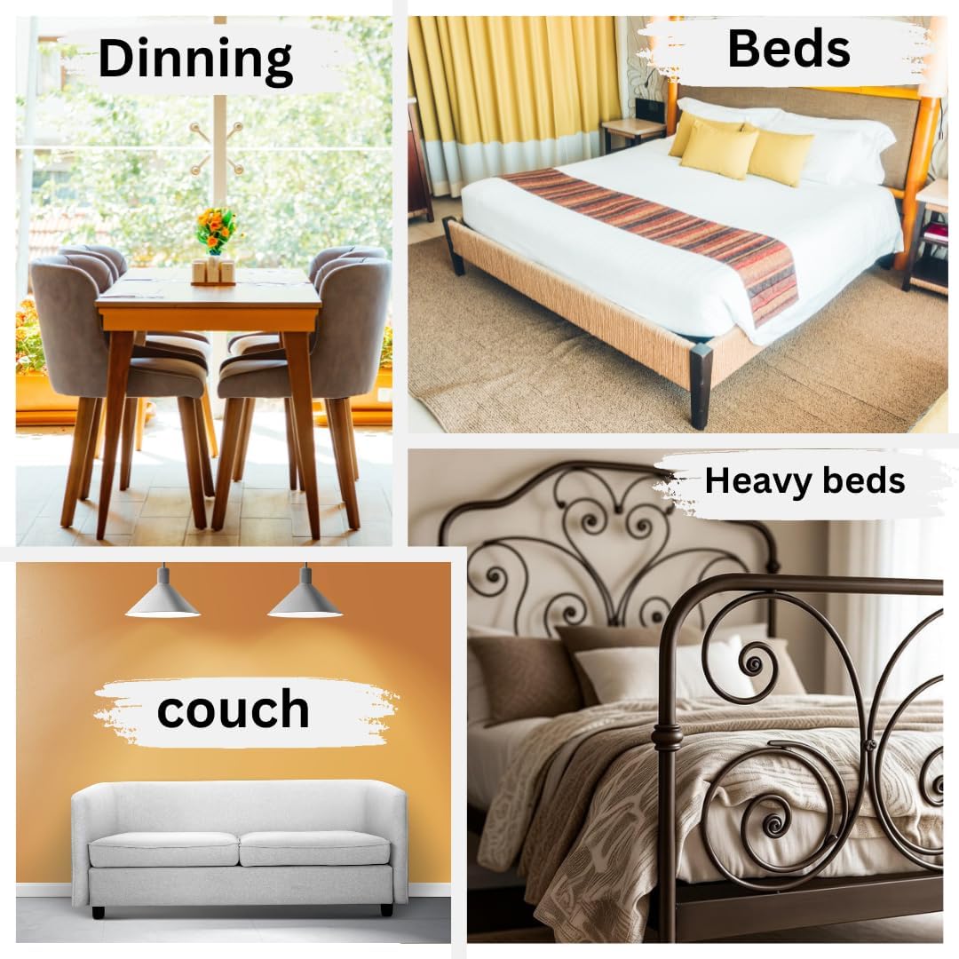 T one Wooden Bed risers (No-Plastic)| Furniture risers | Table risers | Bed Lifts risers | Couch risers| Heavy Duty Bed Riser | Desk risers for Desk Legs (2 inch)