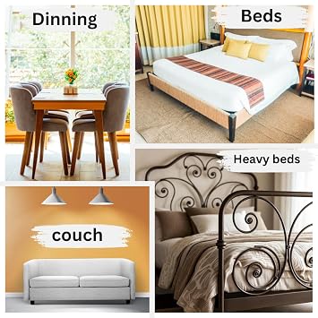 T one Wooden Bed risers (No-Plastic)| Furniture risers | Table risers | Bed Lifts risers | Couch risers| Heavy Duty Bed Riser | Desk risers for Desk Legs (1 inch)