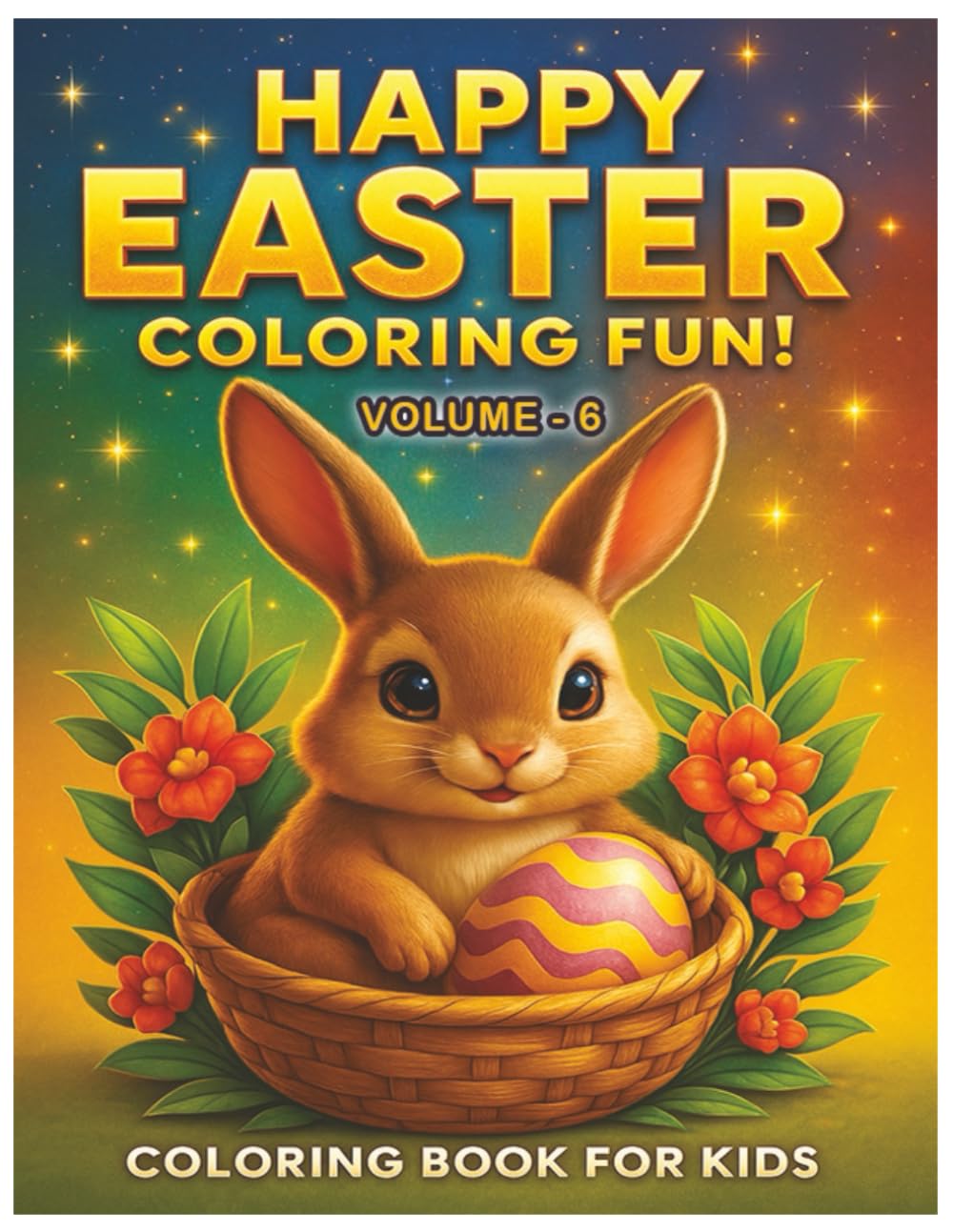 Happy Easter Coloring Fun! Vol.6, Coloring Book for Kids, Religious, Inspirational Book, easter bunny: easter coloring book for kids, christian ... easter celebration book, kids sunday school