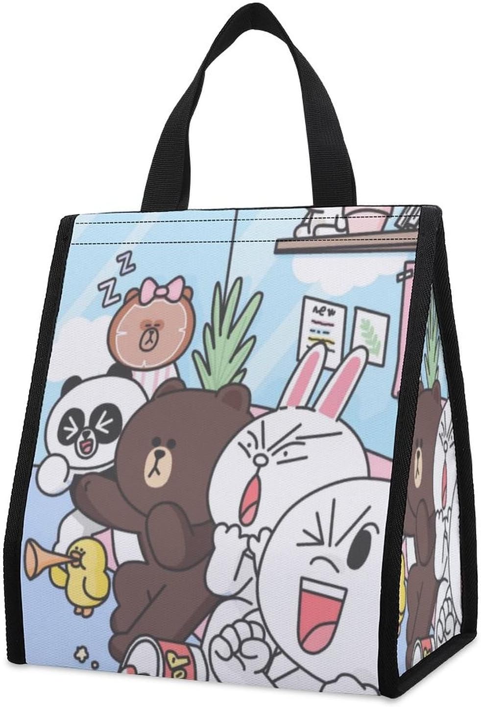 Line Friends 折りたたみ保温バッグ サリー トートバッグ ランチバッグ 買い物バッグ 保冷バック バーベキュー ピックニック 大型 本物 アウトドア キャンプ ビーチ 保温 バック