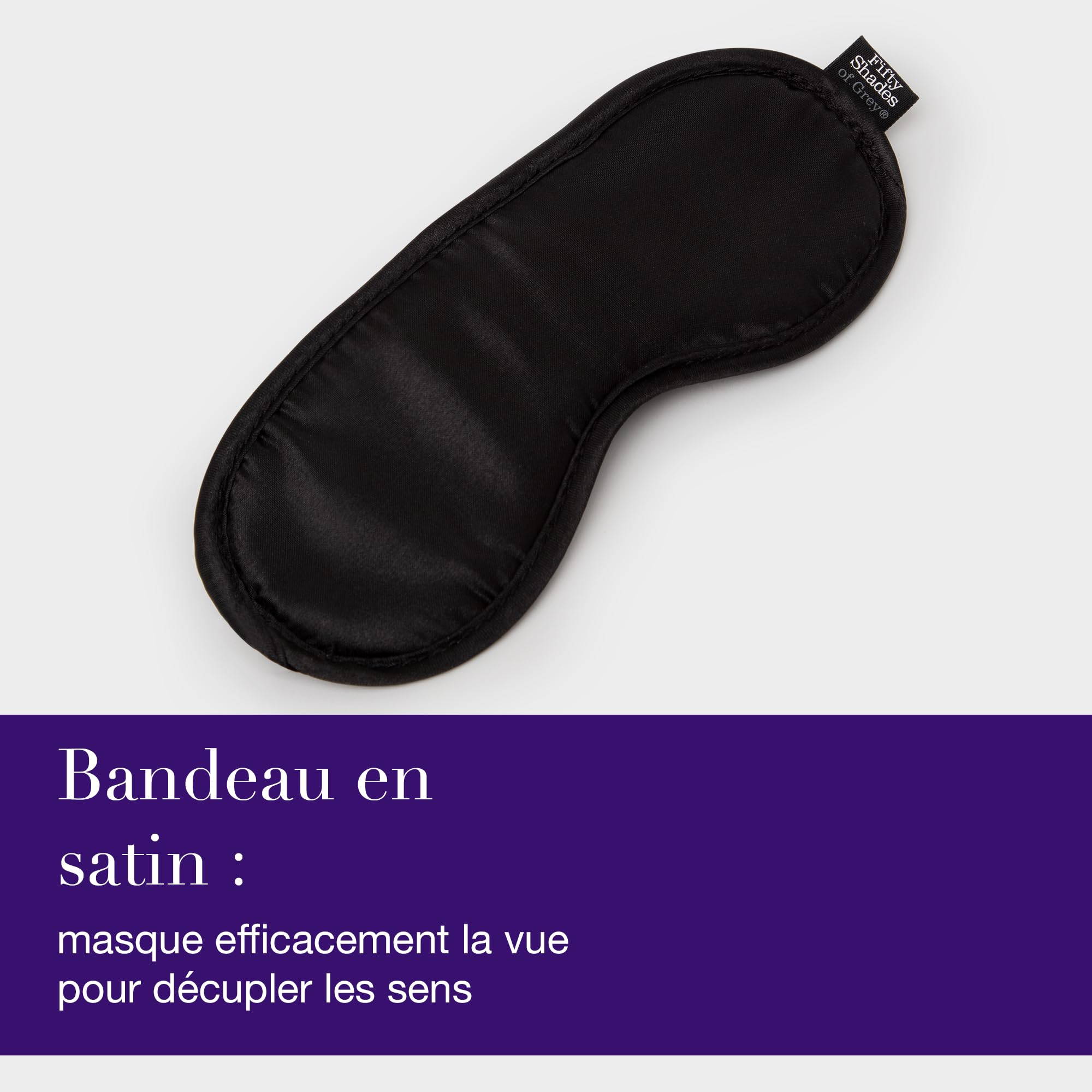Fifty Shades of Grey Coffret Come to Bed pour Couples – Coffret pour Adultes avec Vibromasseur Bullet Clitoridien, Plug Anal Orné de Cristaux et Bandeau en Satin – Vibromasseur Bullet à 8 Vitesses