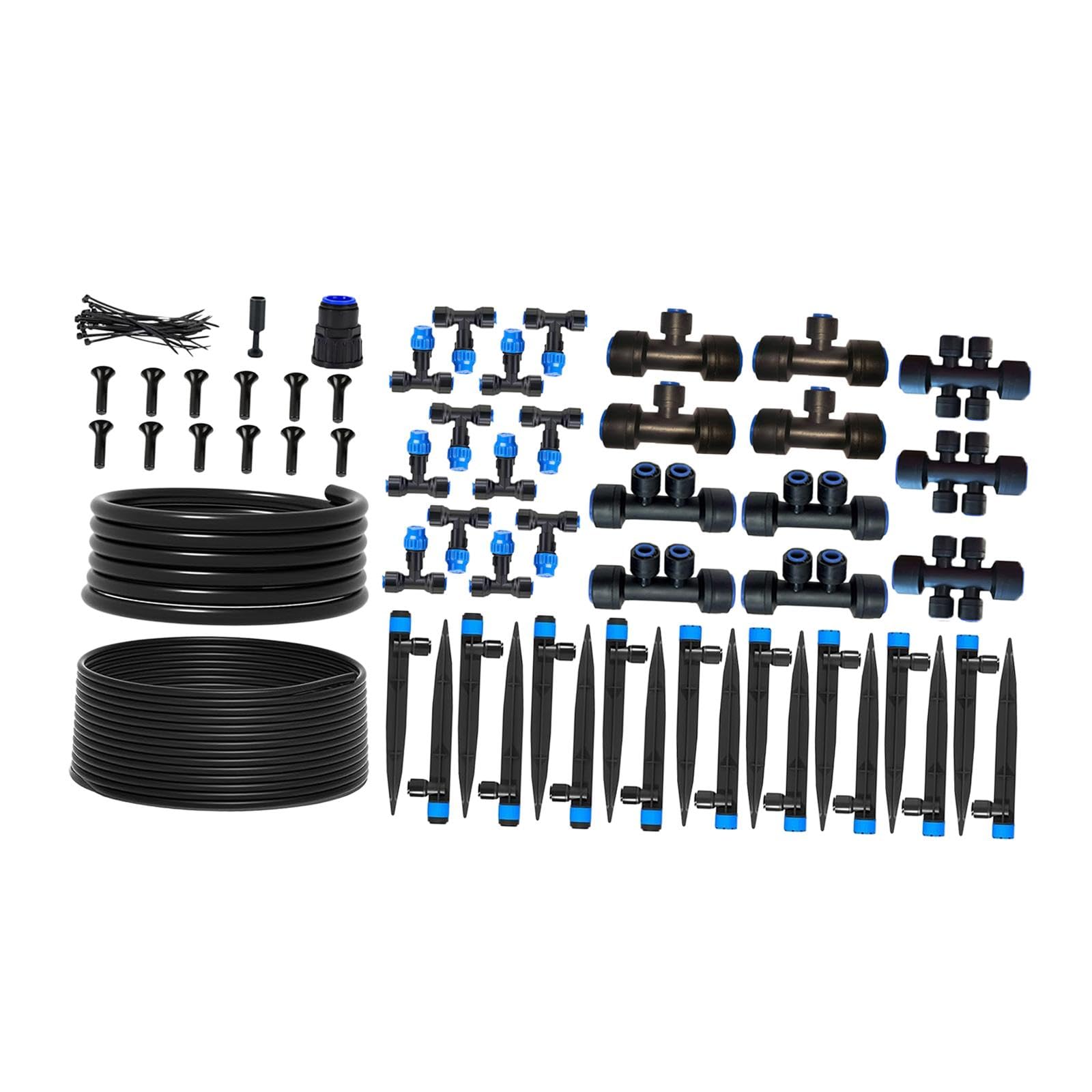 Kit di Irrigazione a Goccia per Piante, di Irrigazione a Nebulizzazione per Piante, Ugello Ad Alte Prestazioni con Raccordo Regolabile E a con