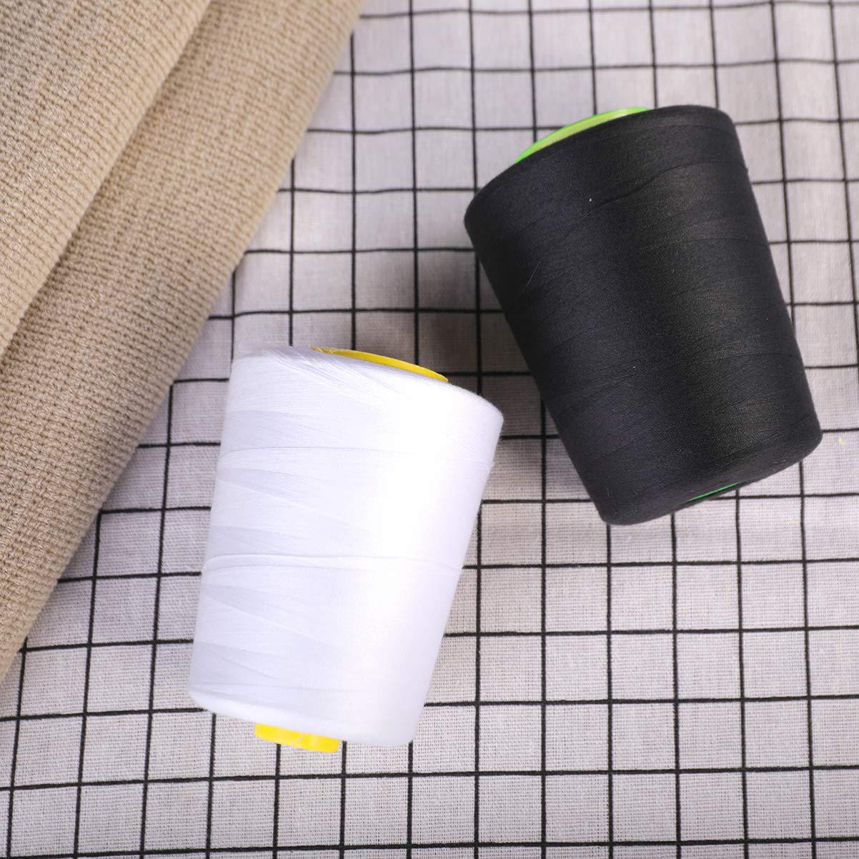 DOITOOL 3 Series Hilo De Coser De Poliéster Accesorios De Acolchado Costura Confección Hilo De Bordar Carrete De Bordado Abigarrado Hilo De Base Línea De Costura Hilo 2 piezas x 3