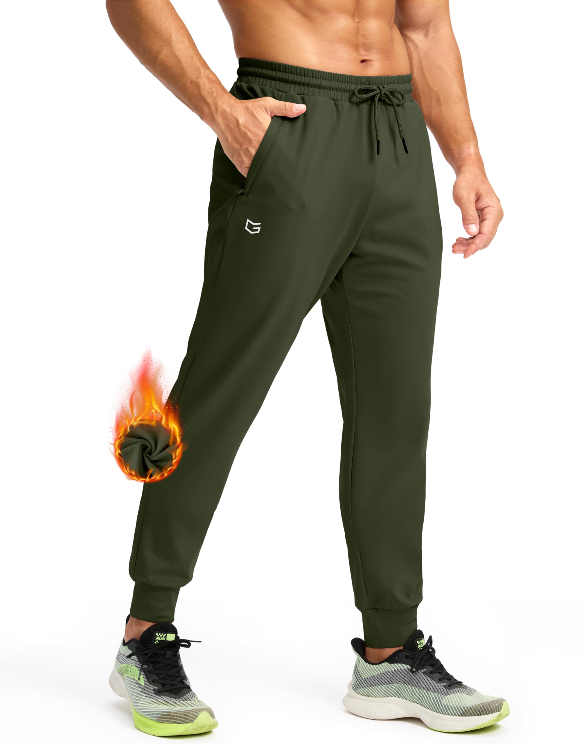 G Gradual Men's Fleece Joggers