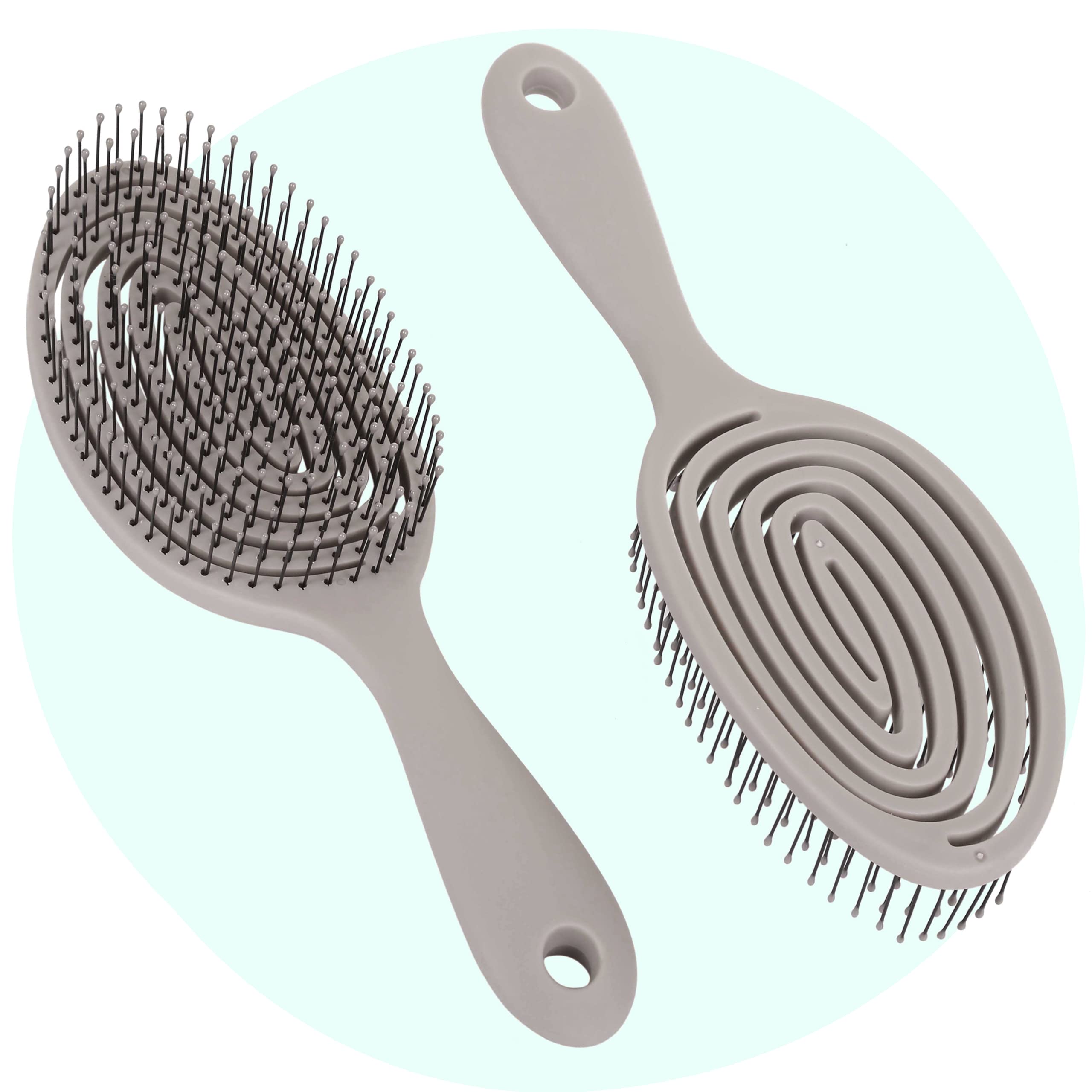 Detangling Brush for Knotty Hair Curl Keeper Brush Curl Defining Brush for Curly Dry Thin Straight Hair Soft Bristle Brush Natural Vented Hair Brush for Men Kids Toddlers