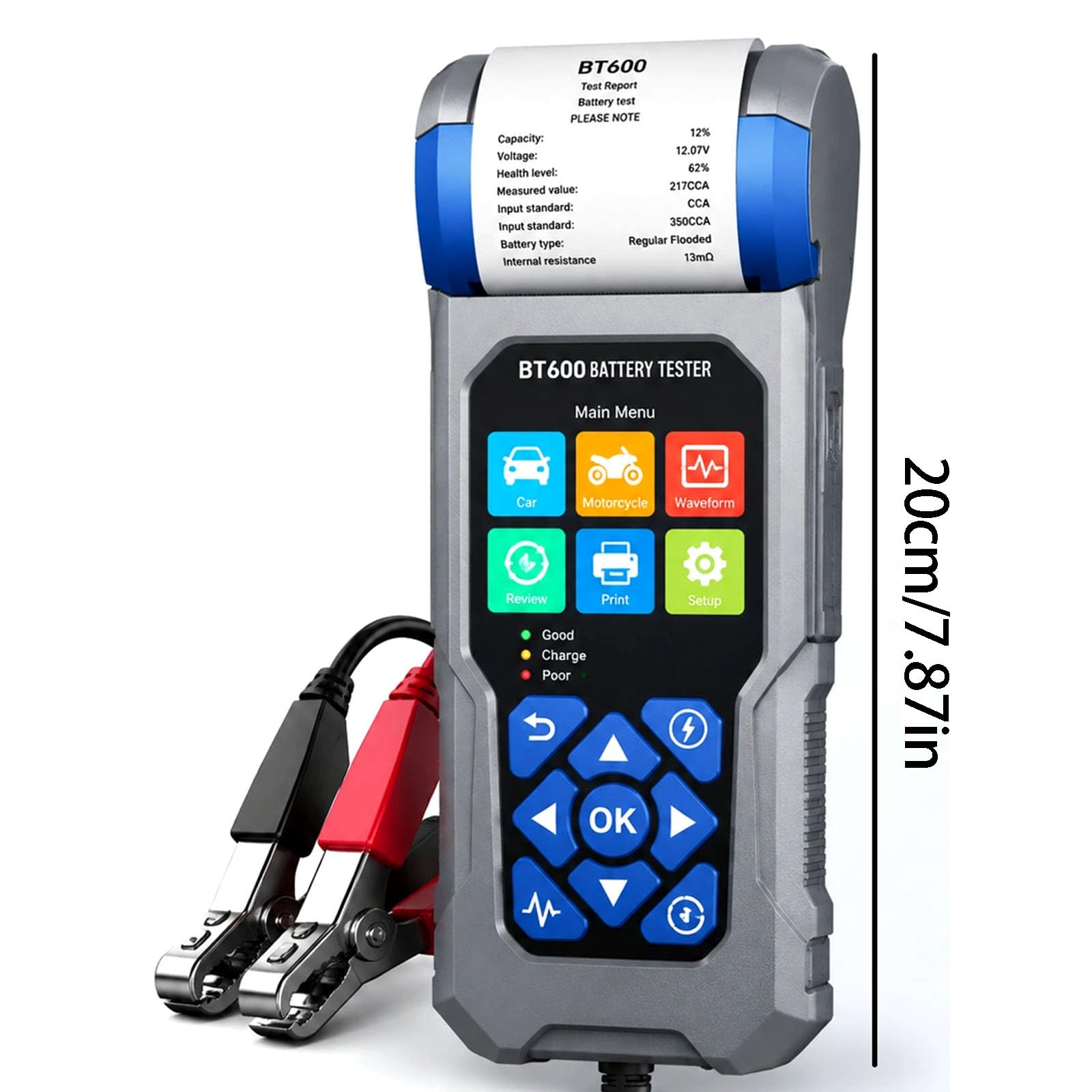 VDIAGTOOL BT600 VDIAGTOOL - Controllo del carico della batteria con