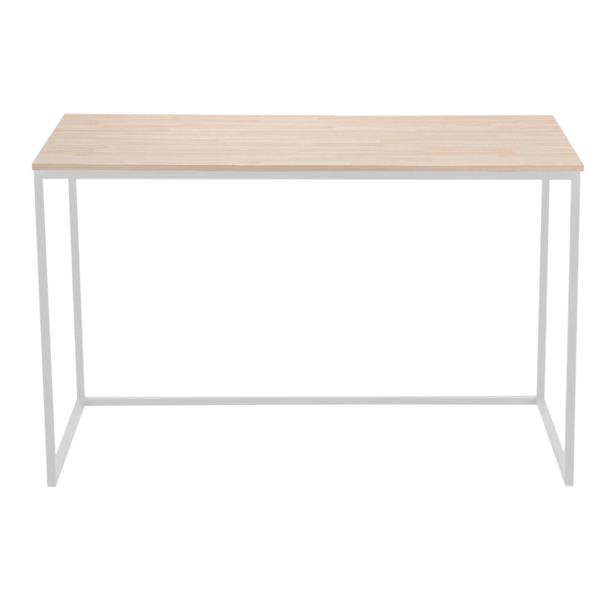 Adec - MIA, Mesa de Estudio, Escritorio o Despacho, Mesa de Oficina, Acabado en Roble Salvaje y Blanco, Medidas: 120 cm (Largo) x 60 cm (Ancho) x 75 cm (Alto)
