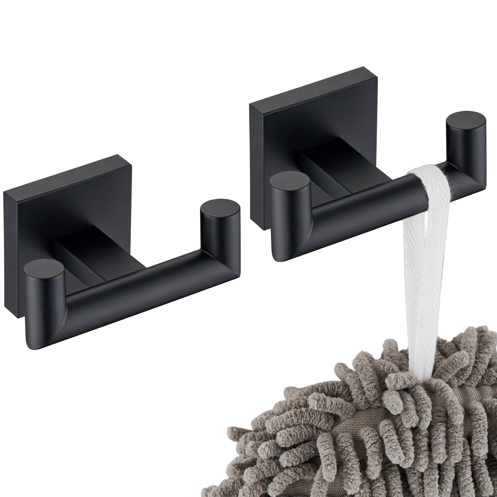 Crochets doubles KOKOSIRI anti-rouille pour serviettes mouillées de bain