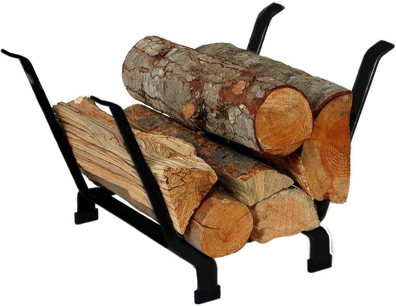 Enclume Basket Fireplace Log Rack, Black