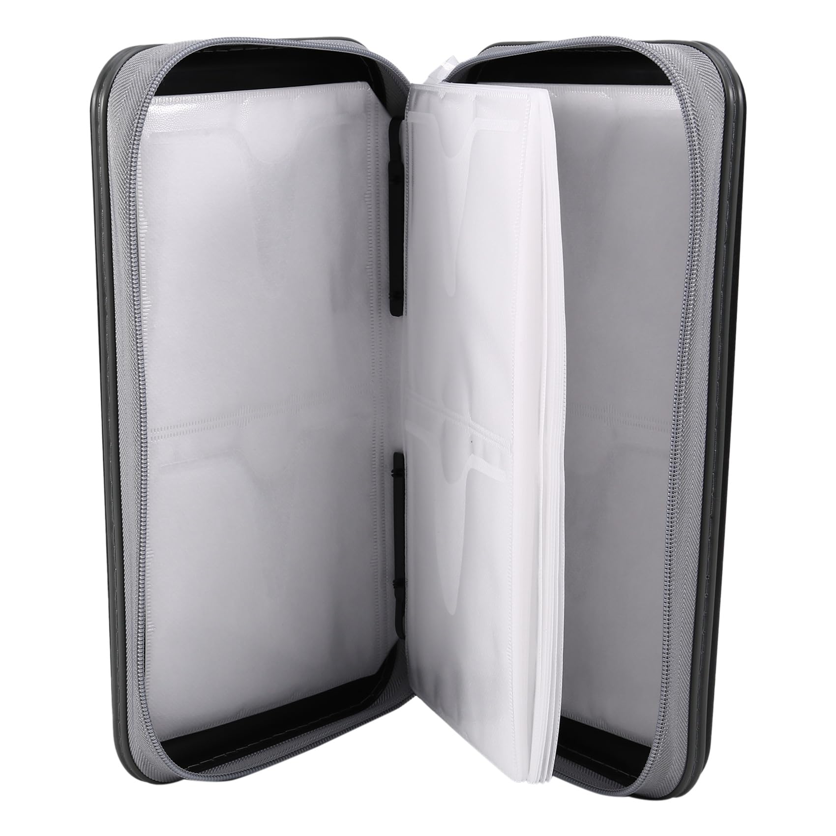 Onchdbfhuu CD Holder, 96 Capacity CD/DVD Case Holder Portable Wallet Storage Organizer Protective Storage Holder for Car Trave