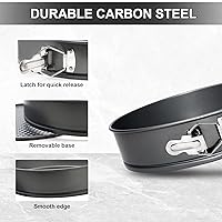 Vista 2 de Webake Springform - Molde para tartas de queso de 12 pulgadas, antiadherente con parte inferior extraíble, molde grande para hornear para Navidad