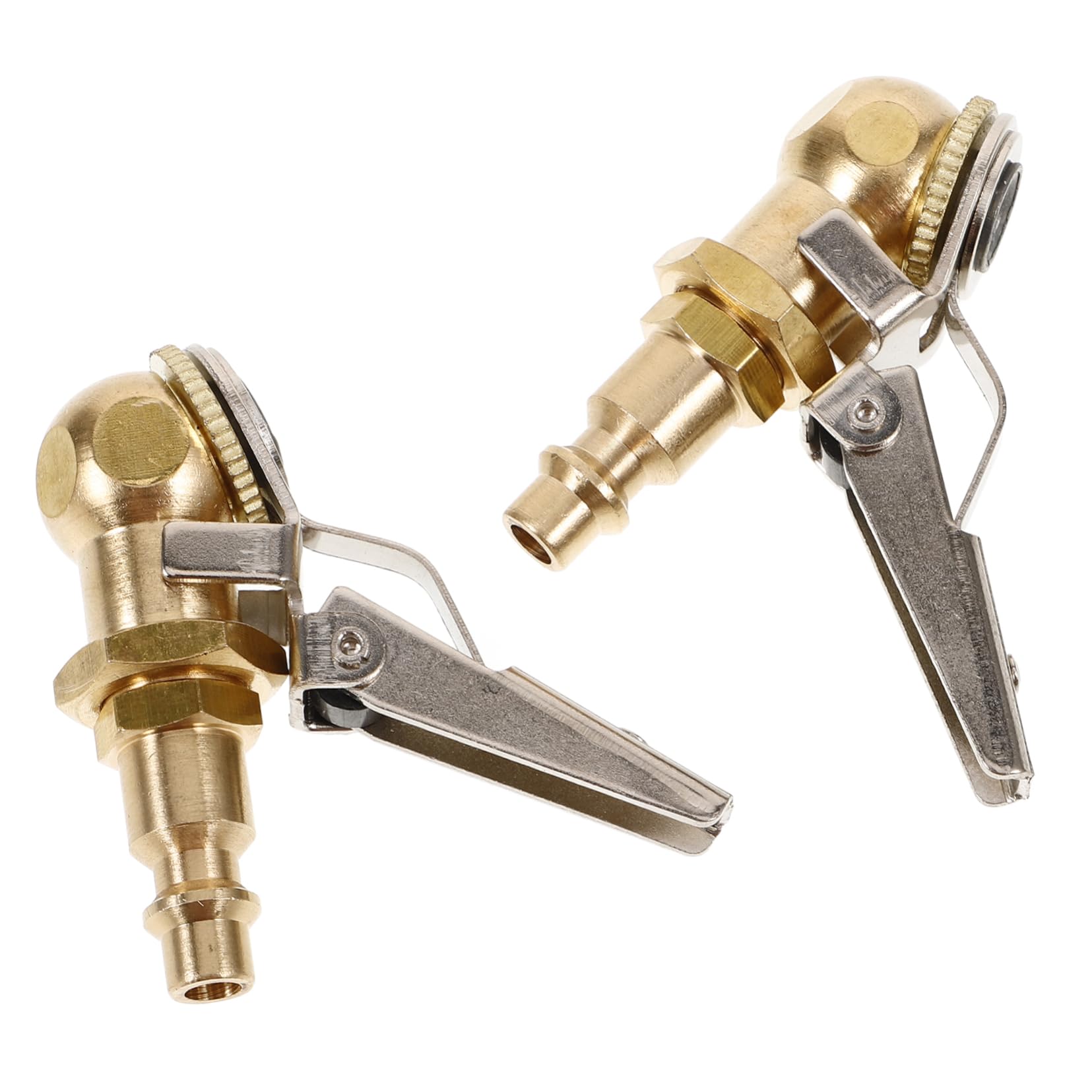 Alipis 2pcs Car Tire Inflation Chuck Brass Tire Chuck Conversion Adapter Air Compressor Accessories