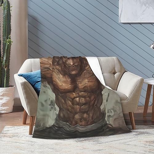 Miniatura 7 de Manta de anime Baki The Grappler Yujiro Hanma de microforro polar ultra suave, acogedora y cálida, adecuada para todas las salas de