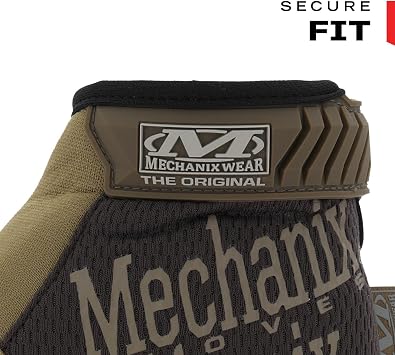 Mechanix Wear: The Original Work Glove with Secure Fit, Synthetic Leather Performance Gloves for Multi-Purpose Use, Durable, Touchscreen Capable Safety Gloves for Men (Brown, Medium)