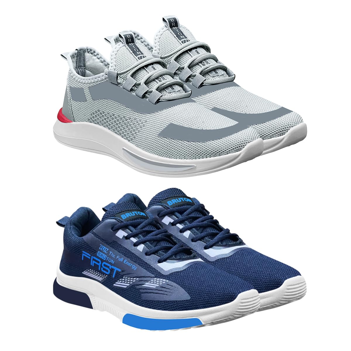 BRUTON Sneakers Casual Shoes Regular Walking Shoe for Mens & Boys - Combo Pack of 2, Size : 10 (B0CMQ4366S) Amazon Price History, Amazon Price Tracker