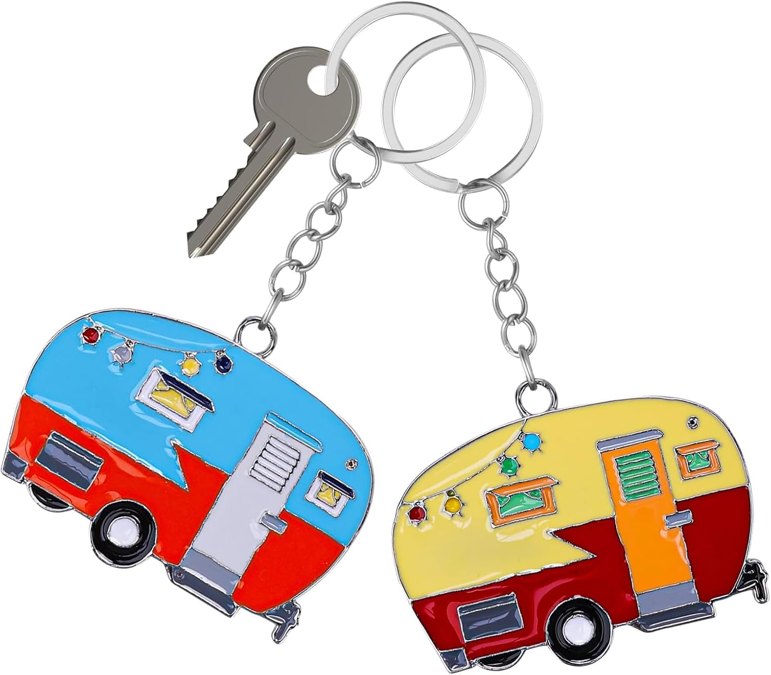 Porte-clés Camping-Car Métal (Lot de 2)