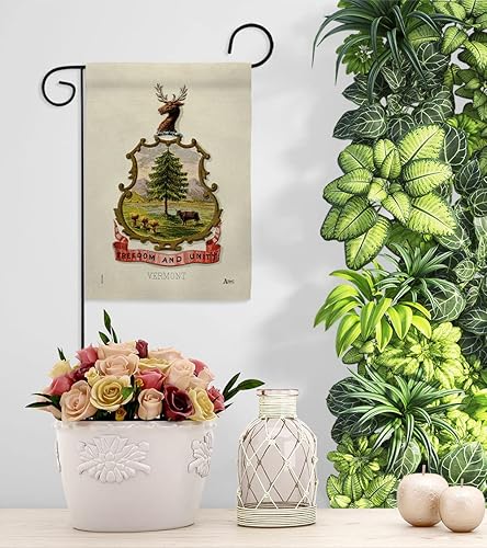 Miniatura 9 de Americana Home & Garden Coat of arms Vermont Garden House Flag Kit Americana States American Territories Republic Country Particular Area Decoration