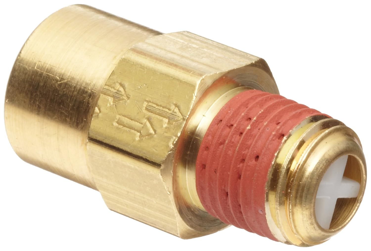 Suреr Sаlе 🛒 Control Devices P2525-1WA Brass Ball Check Valve, 1/4 NPT Female x NPT Male