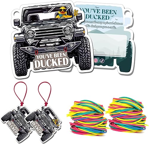 Miniatura 7 de You've Been Ducked Card, etiquetas de pato de pato, tarjeta de juego de pato, etiquetas de pato, pato de goma para etiquetas, diseño de automóvil de