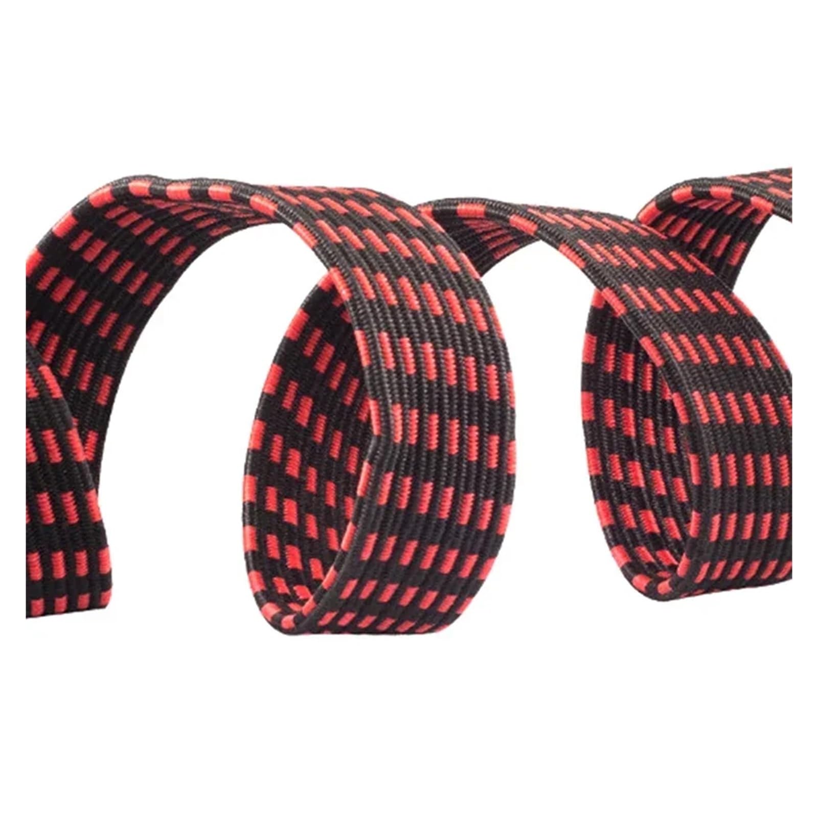 Zurrgurt, 1M Haken-Bune-Seil, verstellbar, strapazierfähig, for päck, Spanngurte, flaches, elastisches Gummi-Stretch-Seil for Motorräder, gute Zähigkeit für Auto, Fahrradträger & Motorrad(Red 1M)