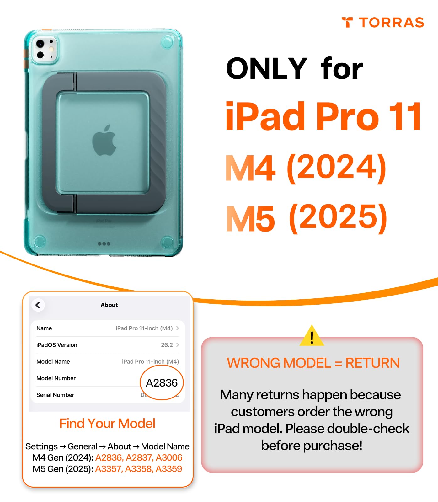 Amazon.com: TORRAS Ostand K3 Neo for iPad Pro 11 Inch Case M5
