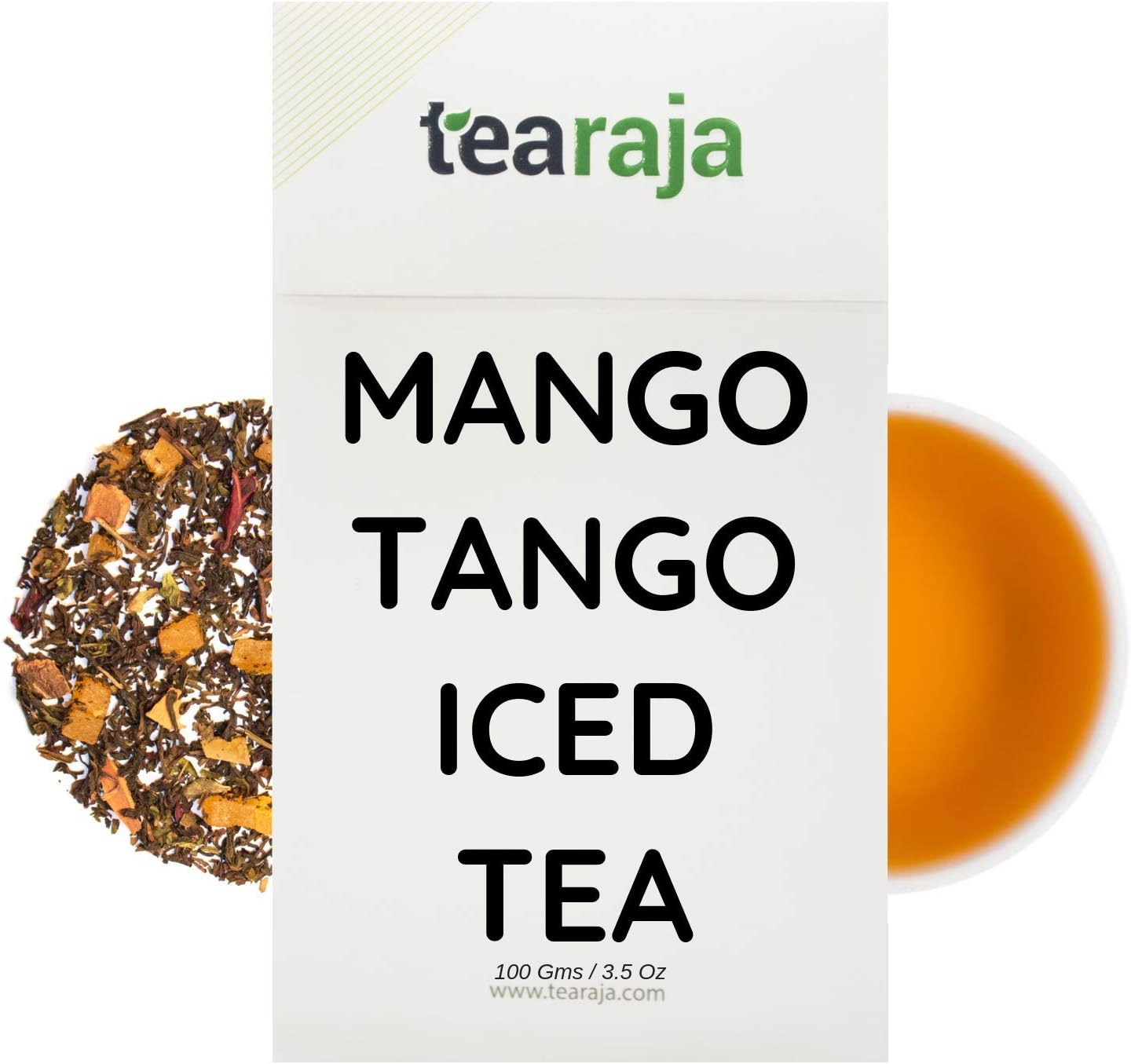 Mango Tango Iced Tea, 100 GMS | Iced Tea | Mango Tea | Perfect Thirst Quencher | 100% Natural Ingredients | No Artificial Flavors Added | Freshly Packed |
