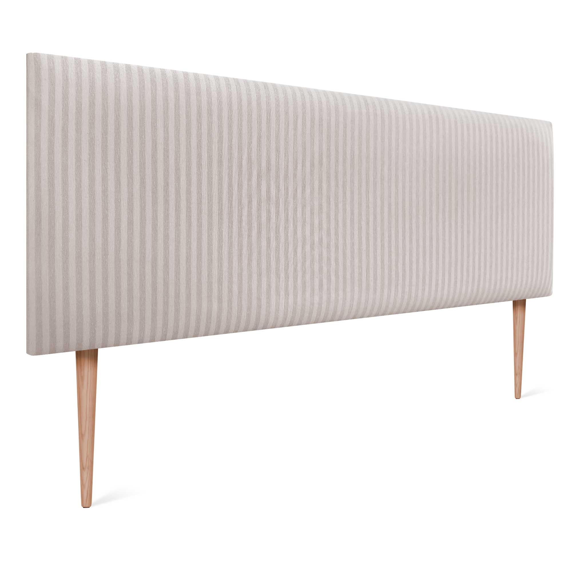 DHOME Cabecero Tapizado Liso Exclusivo Serie Luxury Edition con Patas para Pared Acústicos Cabeceros Absorbentes Cabezal Cama Dormitorio (Cream, 150cm, 4cm Grosor)