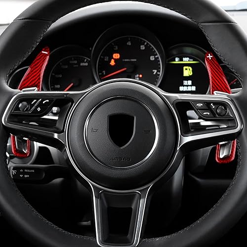 Miniatura 12 de AIRSPEED Car Steering Wheel Paddles Carbon Fiber Steering Wheel Shift Paddle Extended Shifter Trim Cover Accessories for Porsche 911 Carrera 991