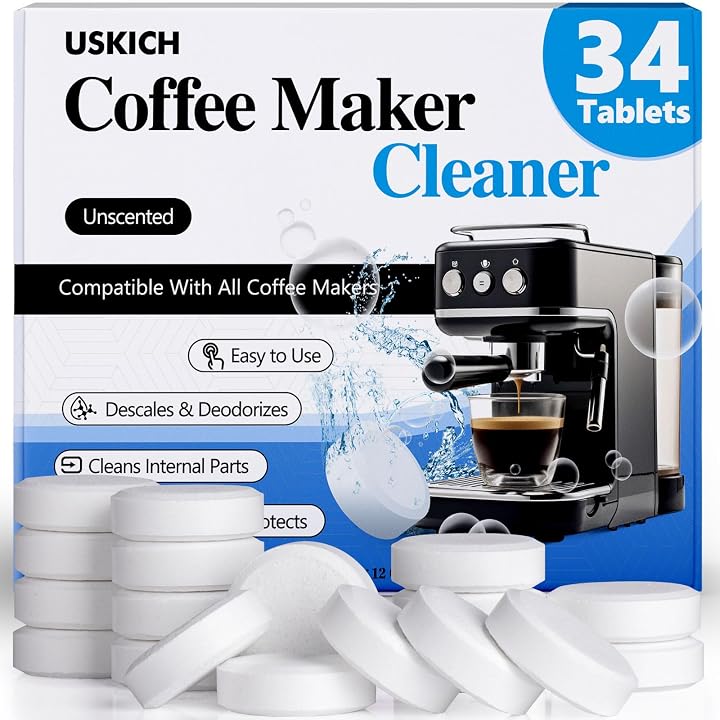 USKICH 34 Pack Coffee Machine Cleaner
