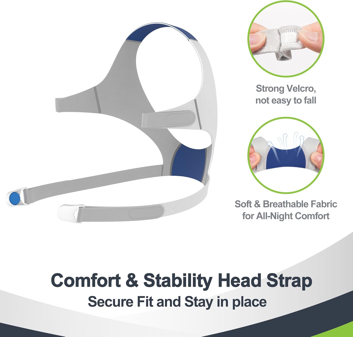 Improved Set for AirTouch F20 Medium, with Soft & Stain-Resistant Foam Mask Cushion (Upgrade Version), Durable Frame, Head Strap, Magnetic Clips, Easy to Use CPAP Supplies, Brown, No Elbow - Image 7