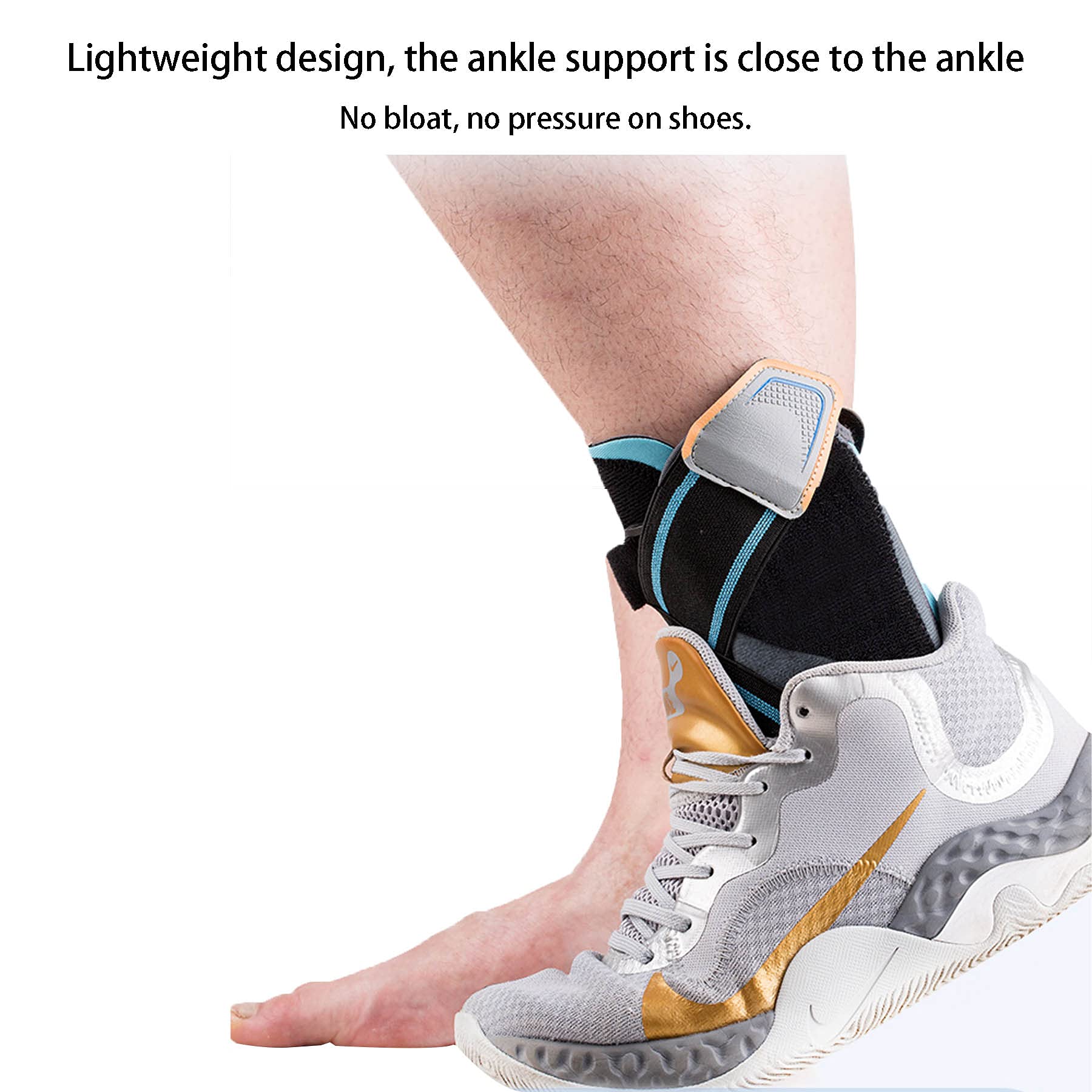 Soporte para Tobillo Soporte Interior Exterior para Aliviar el Dolor Recuperación de Lesiones Tendinitis Esguince Sguince Soporte Posoperatorio con Yeso Protección ​contra Lesiones,Lager