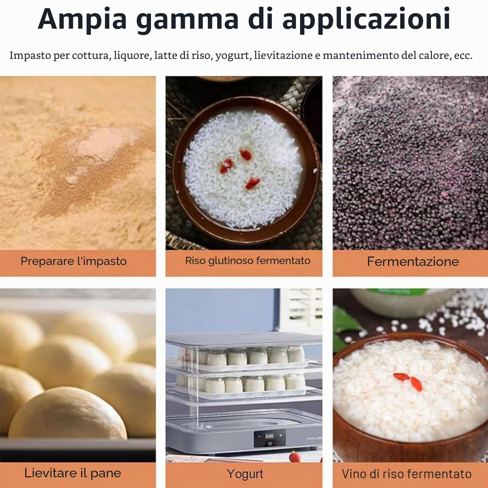 Scatola Di Lievitazione per Panificazione 40L,Scatola Di Fermentazione per Impasto Di Pane E Pizza,Con Vassoio Di Fermentazione Trasparente a 3 Strati,Display Touch,Per Preparazione Di Pane