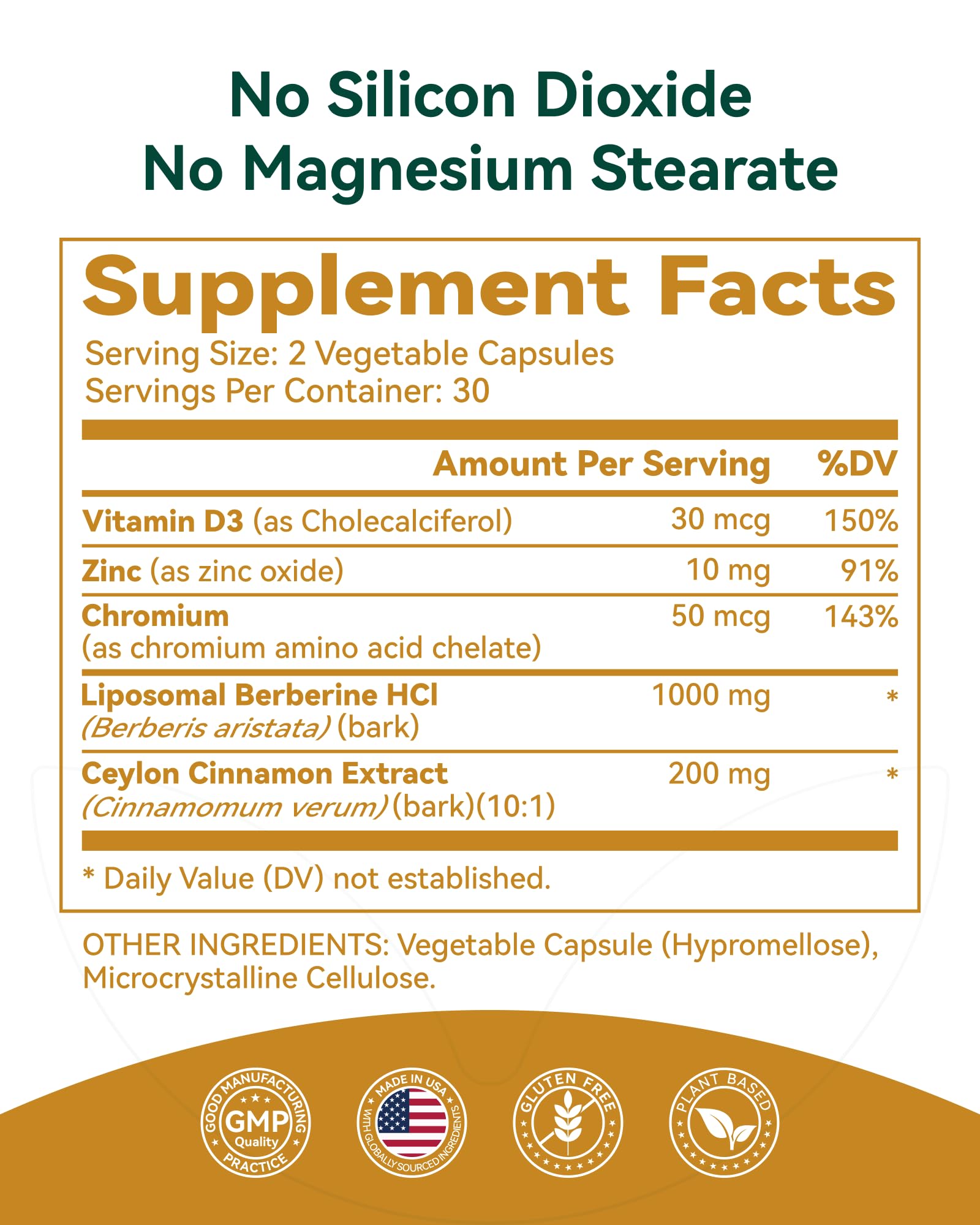 Liposomal Berberine with Ceylon Cinnamon, Metabolic Support, 120 Capsules — Amazon image 8